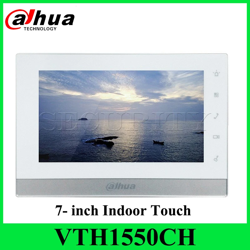 

Dahua VTH1550CH Original English Version Video Intercom 7" TFT Capacitive Touch Screen IP Indoor Monitor-White Upgrade VTH1510CH
