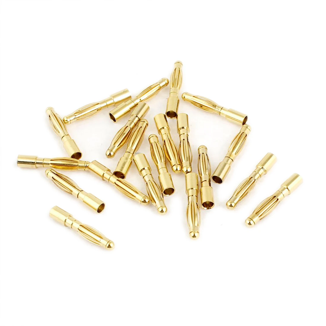 

PROMOTION!2mm Inner Dia Male Banana Plug Bullet Connector Replacement 20 Pcs