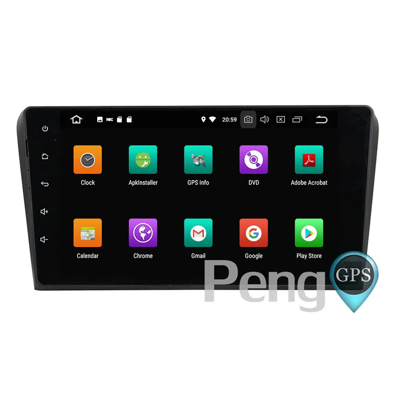 Sale 2 Din Android 8.0 Car CD DVD Player 8Core GPS Navigation for Mazda 3 2003-2009 Stereo 1080P HD Screen Autoradio Headunit FM 3