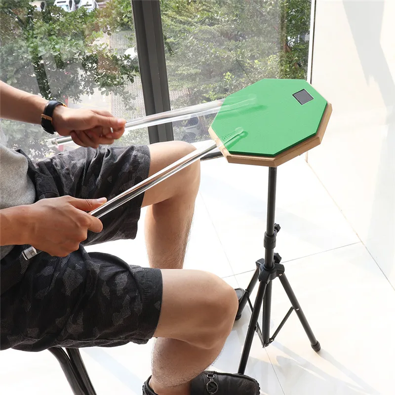 blue drum and stand