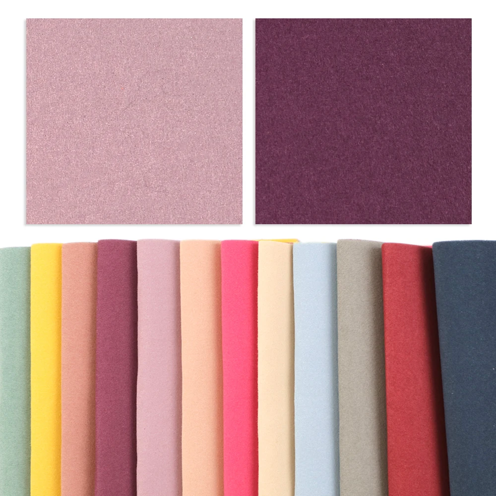 

david angie 20*34cm Plain Coloured Short Velvet Foam Slice Synthetic Leather DIY Material Decoration Crafts 1pcs,1Yc6113
