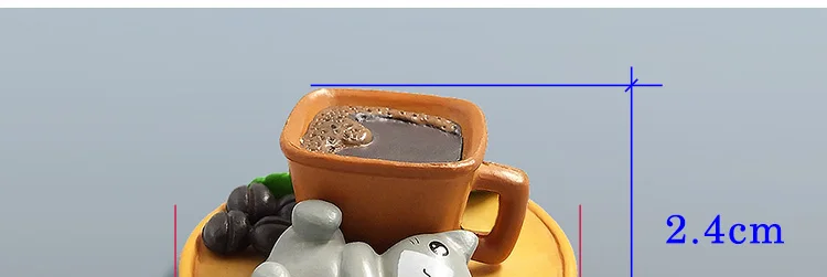 Мода Kawaii мультфильм Коко кофе кошка игрушки Ландшафтные микро статуэтки сказочные садовые украшения миниатюры ремесла домашний декор