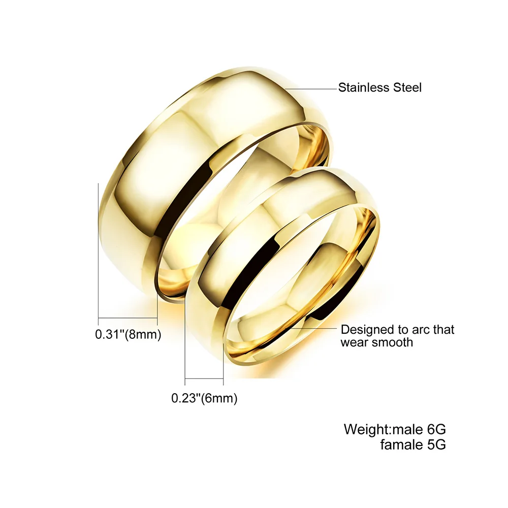 ZooMango трендовые парные кольца из нержавеющей стали для мужчин и женщин золотого цвета обручальное кольцо на палец ювелирные изделия Anneau ZOGJ479G