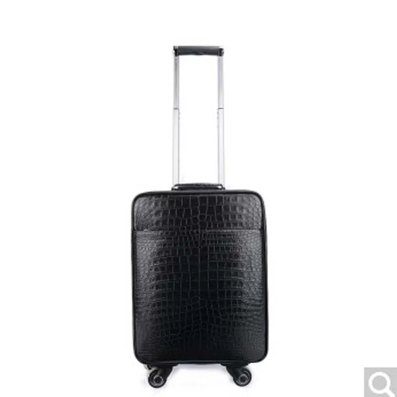 

weitasi Crocodile skin travel box leather suitcase boarding box 20-inch trolley box with airplane crocodile belly true crocodile
