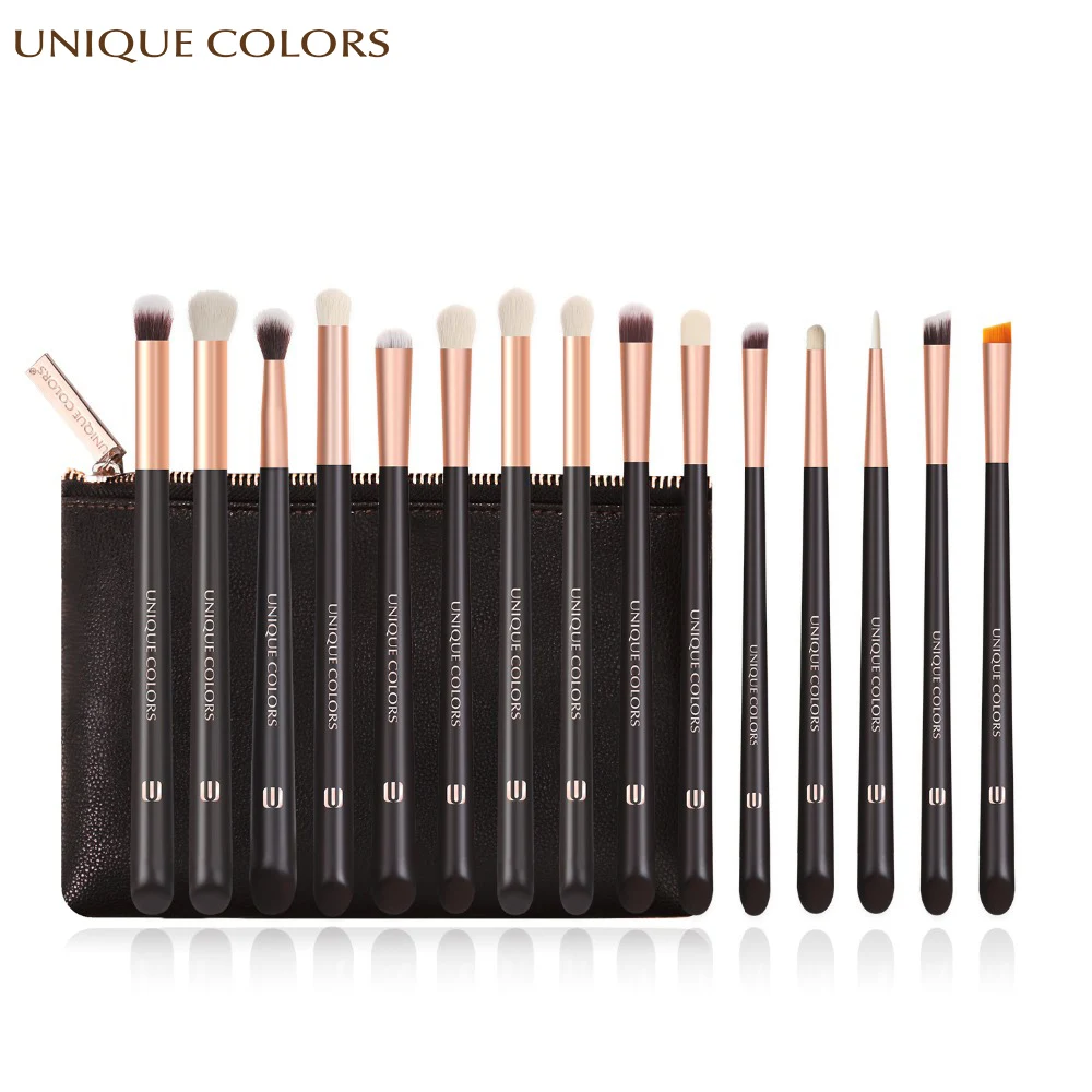 

15Pcs Makeup Brushes Set Powder Eyebrow Eyeliner Eyeshadow Make Up Brushes Cosmetics Soft Synthetic Hair With PU Leather Case