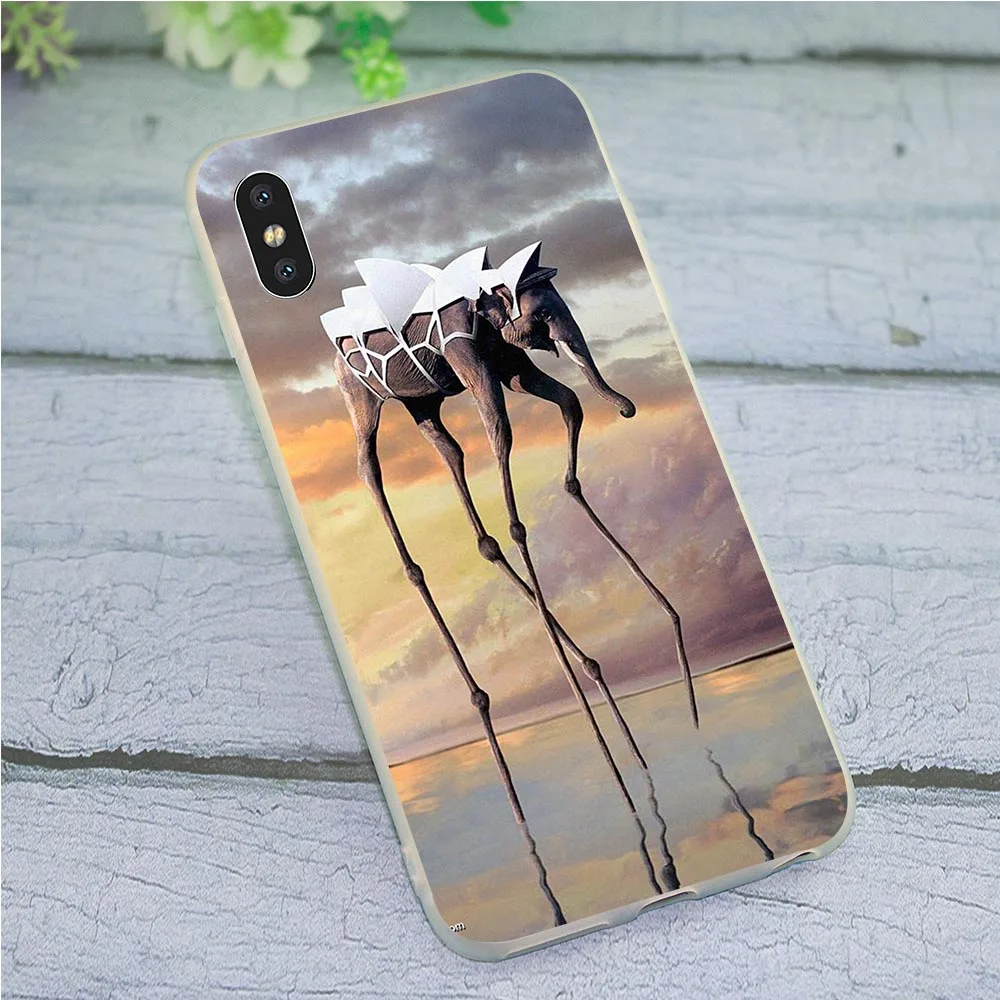 Мягкий ТПУ чехол для телефона Salvador Dali iPhone 6S Plus 7 Чехлы Xs Max X XR 8 6 5S 5 SE Силикон 11 pro |