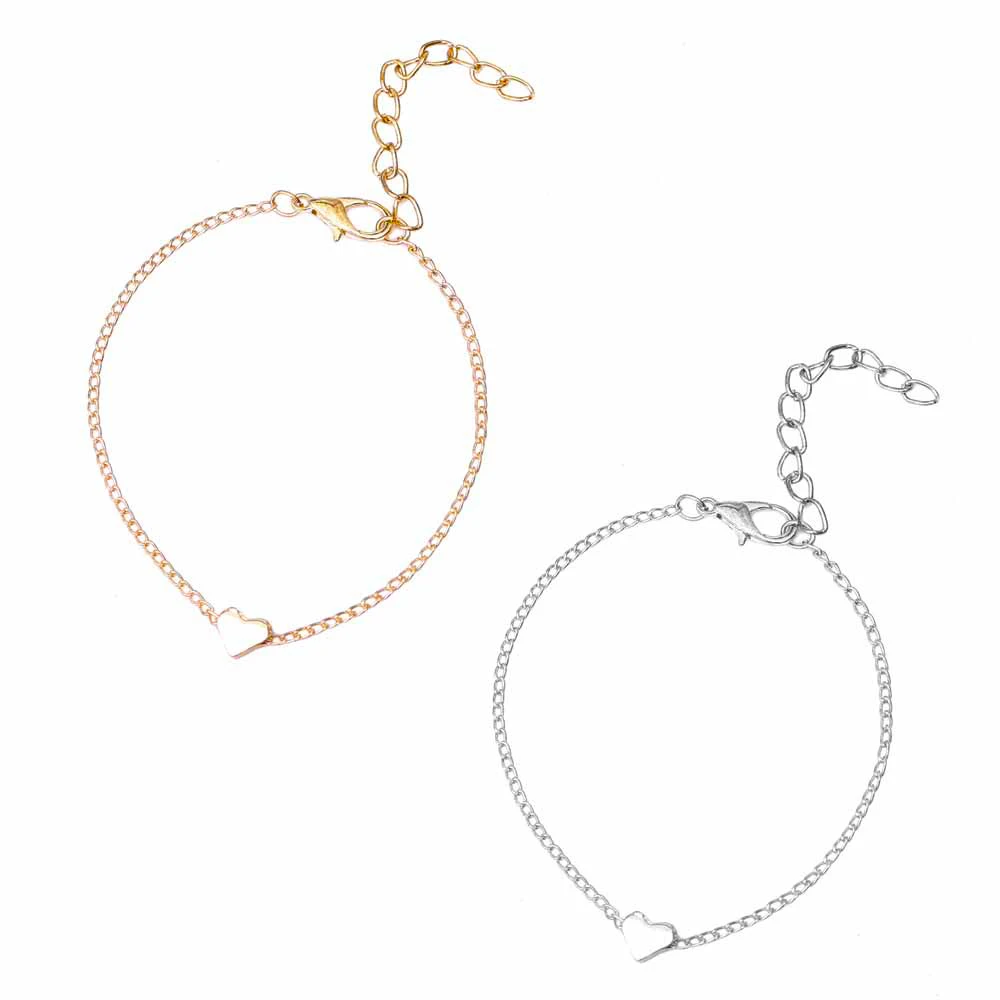 Дизайн, женский браслет в форме сердца персикового цвета, модный браслет, женский подарок, женские браслеты дружбы, браслеты