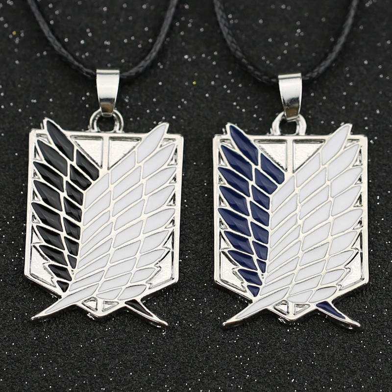 

Attack On Titan Necklace Wings of Liberty Freedom Scout Regiment Legion Survey Recon Corp Badge Pendant Fashion Anime Wholesale