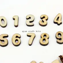 800 шт 0-9 набор случайных цифр, цифр, деревянных цифр, натуральные, настенные часы, дети, украшения для дома
