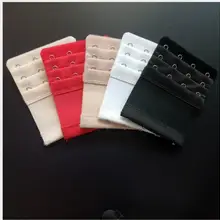 2 шт./3 ряда 4 крючок из нержавеющей стали Стрейч Бюстгальтер удлинитель для белья удлинитель пряжки Регулируемый женский бюстгальтер задняя пряжка