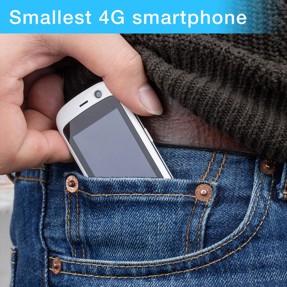 Unihertz Jelly Pro 3GB+32GB, The Smallest 4G Smartphone in The World, Android 8.1 Oreo Unlocked Smart Phone Black 5