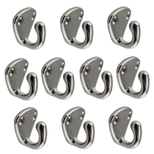 10 шт. 316 нержавеющая сталь мини Лодка Корабль крыло крюк карабин колодки глаз крючки для пальто морской парусный спорт Marie оборудование части лодки