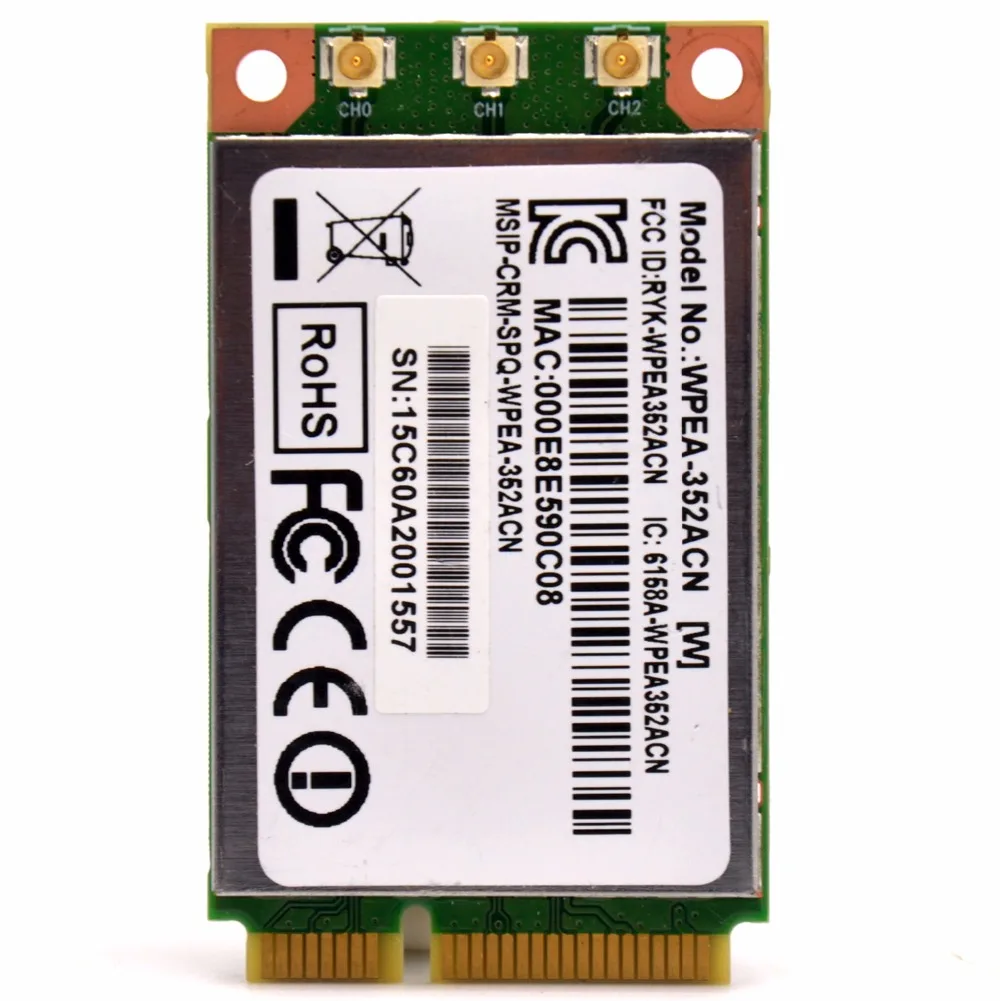 WPEA-352ACN мини PCIe Wi-Fi модуль QCA9880 802.11AC 3T3R плата Wireless WLAN Card Поддержка убийца 1420 драйвер/OpenWrt x86/Linux/Windows