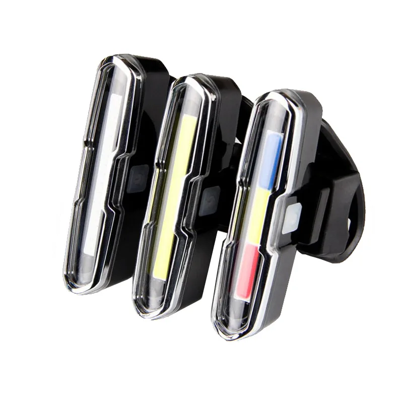 Best USB Rechargeable Front Rear Bicycle Light Lithium Battery LED Bike Taillight Cycling Helmet Light Lamp Mount Bicycle Accessories 0