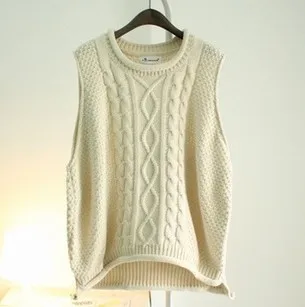 2015 Autumn & Winter New Korean Fashion Women Sweater Vest Loose O neck Pullover Sweaters Candy Color Knitted Wool Coat|coat girl|sweater dogcoat zip