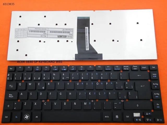 Brand New Sp Spanish Teclado Laptop Keyboard For Acer