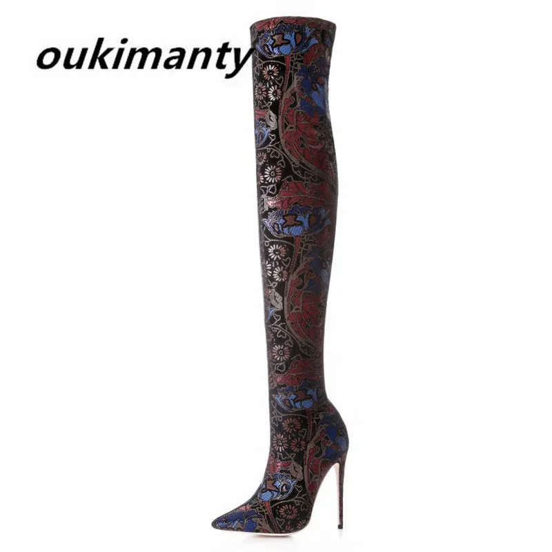 

Platform High Heels Autumn Woman Ankle Boots Fashion Women Boots Hoof Heels Women Shoes Motorcycle Slip On #Y0793598F