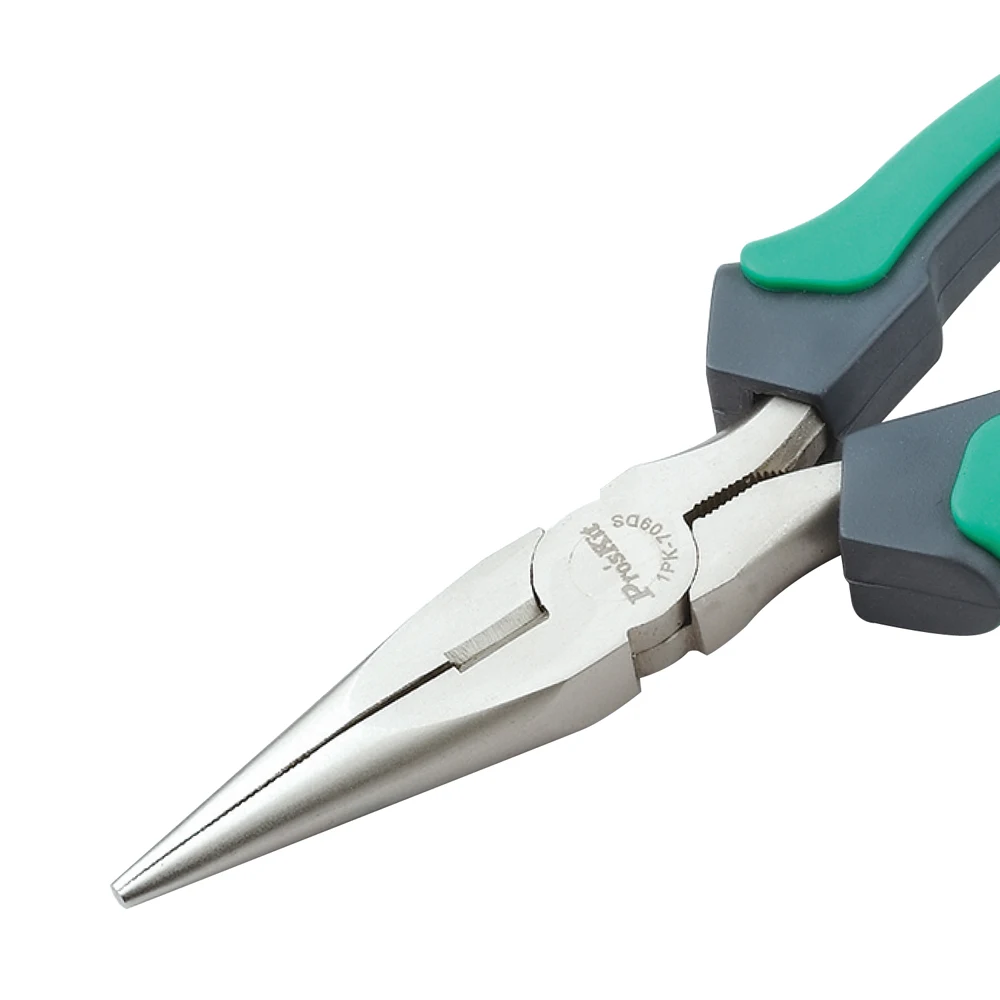1PK-709DS Pro'sKit Double Color Titanium Gold Long Nose Pliers Cable Cutter Stripper Multifunctional Pliers Electronics Repair 1PK-709DS Pro'sKit Double Color Titanium Gold Long Nose Pliers Cable Cutter Stripper Multifunctional Pliers Electronics Repair