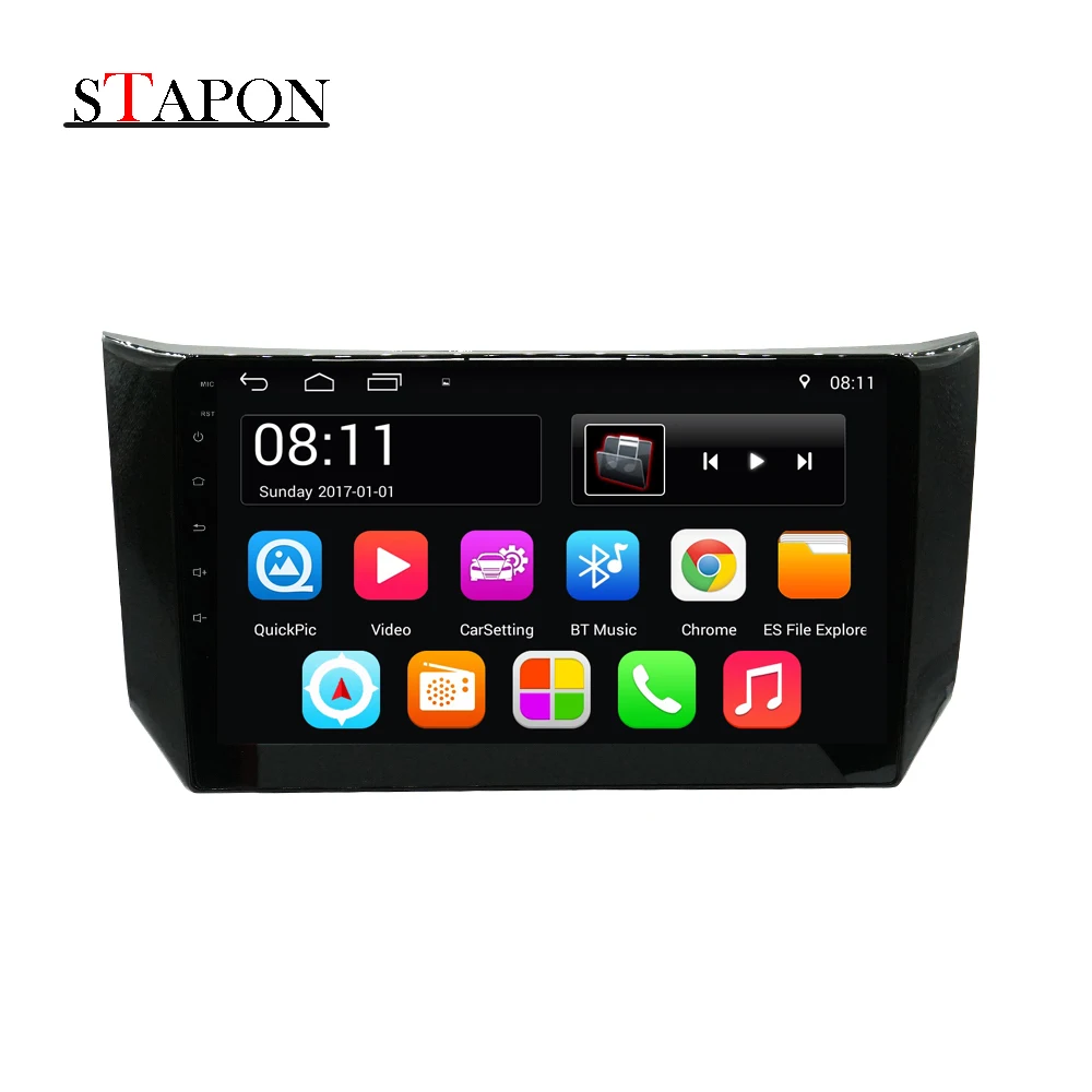 STAPON 10 дюймов Автомобильный DVD Android 7 1 навигация для sentra2012 2017 с Bluetooth рулевое