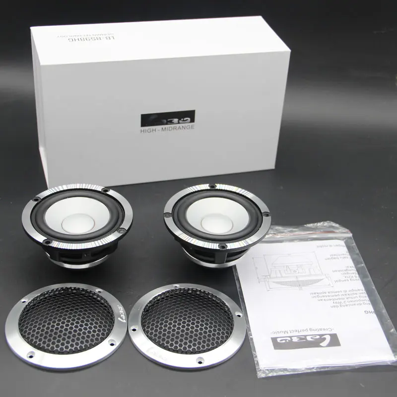 LABO 3.5" aluminum cone frame 150W output power 92dB Car audio speaker Midrange LB-BS98HG
