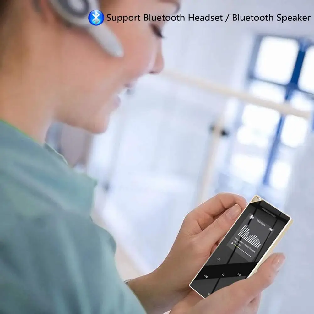 Mp3 плеер Bluetooth встроенный динамик сенсорная кнопка музыкальный без потерь звука с