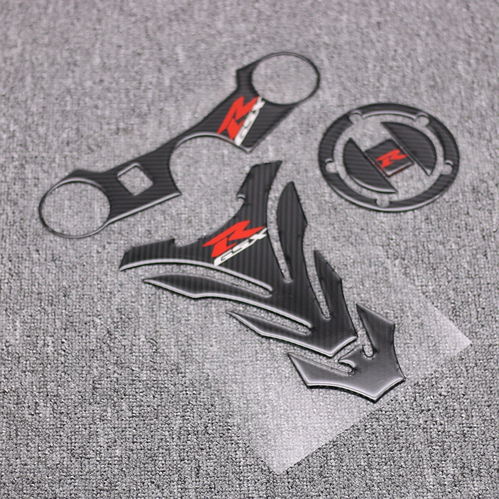 Motorcycle GSX-R Tank Cap Pad Front End Upper Top Clamp Carbon Sticker Decal For Suzuki GSXR 1000 GSXR1000 2005 2006 K5 | Автомобили и