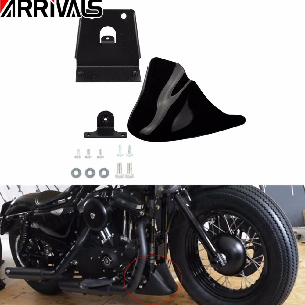 Новый черный Передний спойлер для мотоцикла Air Dam обтекатель крышки Mudguard ярмарка