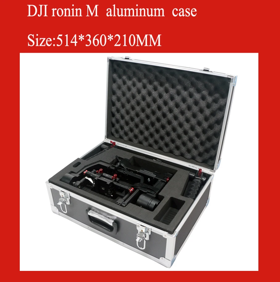DJI ronin M koffer aluminium beschermdoos slagvaste beschermhoes met aangepaste EVA voering speciaal op maat gemaakt voor roin m