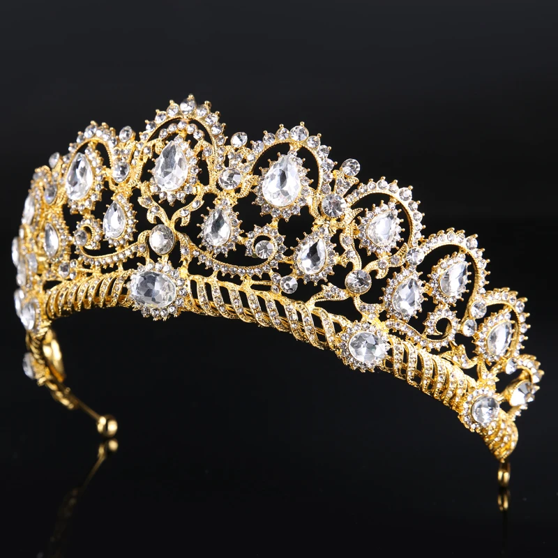 FORSEVEN-Luxurious-Crystal-Vintage-Peacock-Bridal-Hair-Accessories-For-Wedding-Quinceanera-Tiara-Crown-Pageant-Diamante-Tiara (2)
