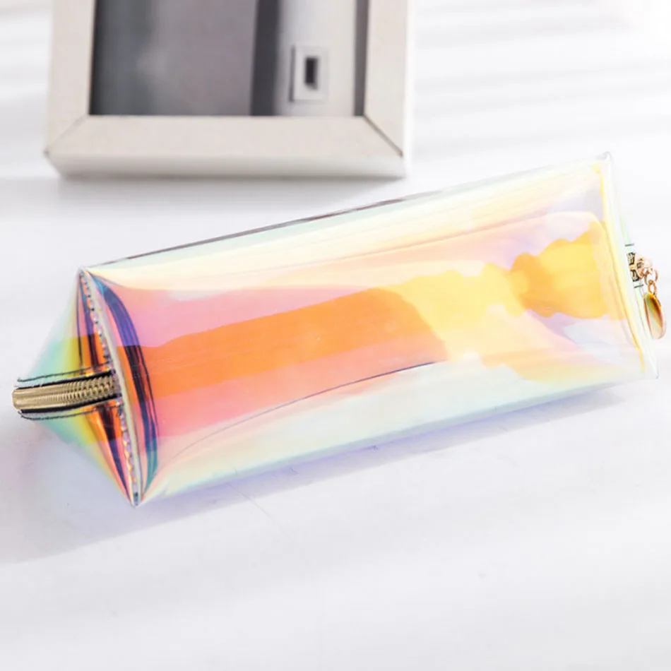 جديد الثلاثية الأبعاد حقيبة النساء يوم براثن محفظة 2019 الليزر للماء غسل أحمر الشفاه حقيبة ستيريو حقيبة مستحضرات تجميل شفافة