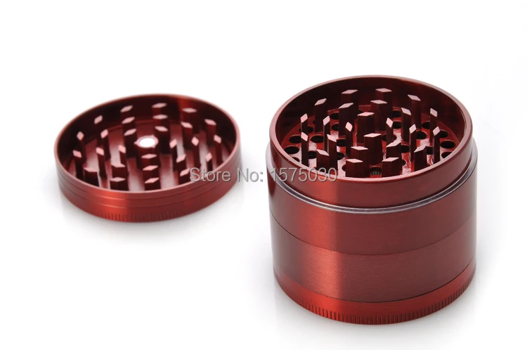 Top Brands Hot Sale 4-layer High Quality Metal Smoking Hand Crank Herb Tobacco Grinder Vibration Grinders 4 Colors Free Shipping 14