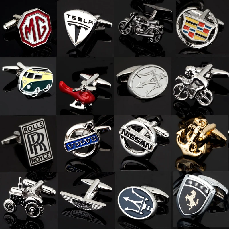 

Free shipping, new 18 luxury men's shirt cufflinks Cadillac / Lexus / Audi Cufflinks French shirt jewelry brand logo cufflinks