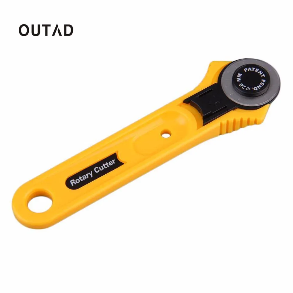 

OUTAD 28mm Rotary Roller Cutter Blade Circle Circular Rotary Blade Knife Patchwork Cloth Leather Craft Cloth Fabric Sewing Tool