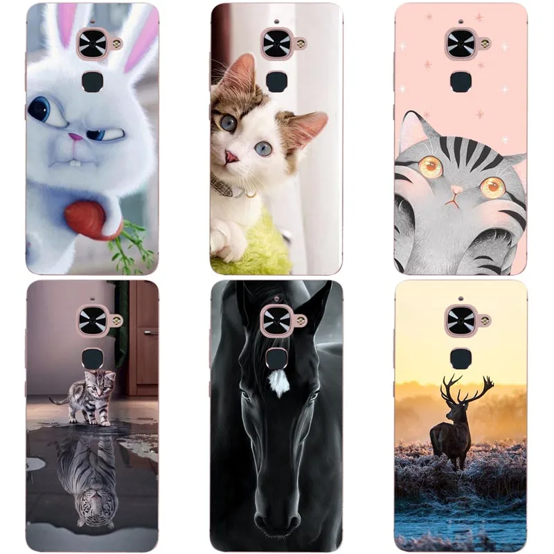 

Cute Animal Cat Printing Case For LeTV LeEco Le 2 X520 Le2 Pro X527 X526 X620 Le S3 X626 2S Cover Relief Cartoon Funda Coque