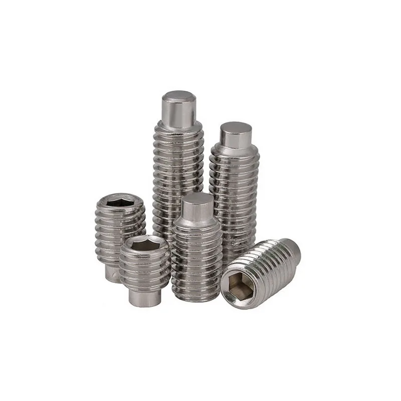 

10pcs M3M4M5M6M8 304 stainless steel convex end fastening screw headless screw/machine meter/kimi screw DIN915