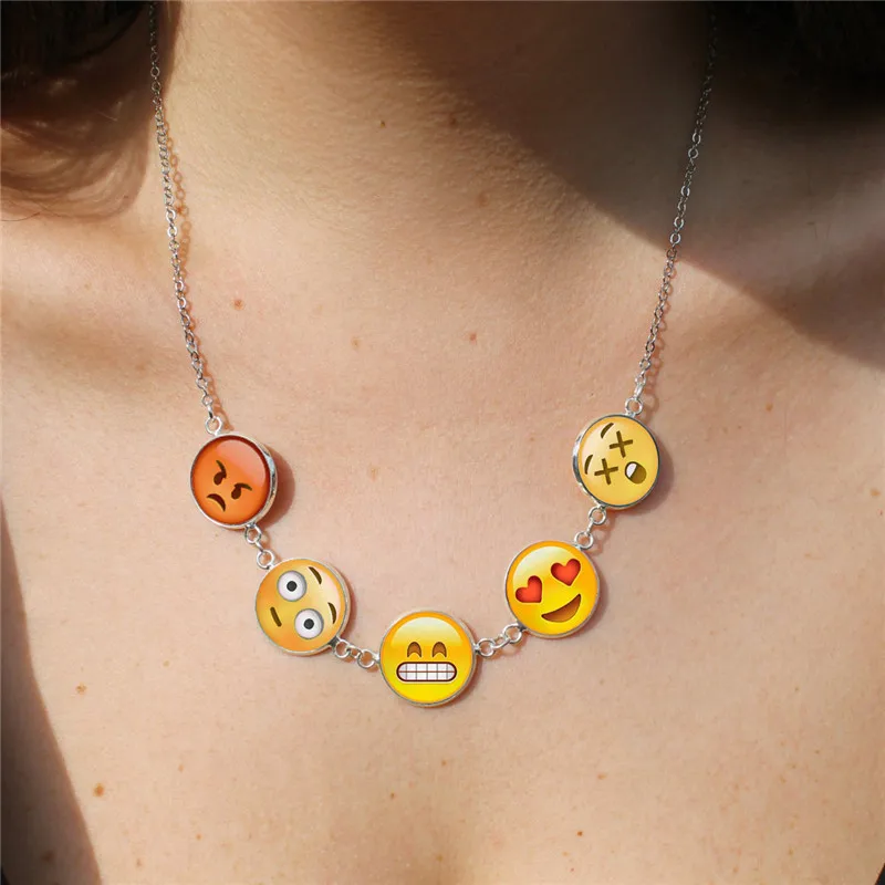 XUSHUI XJ Silver Choker Necklace Women Fashion Creative Jewelry Funny