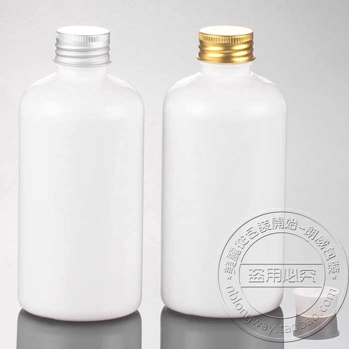 Download 30PCS 220ML Aluminum Screw Cap Bottle,White Plastic Cosmetic Container,Sample Essential Oil Sub ...