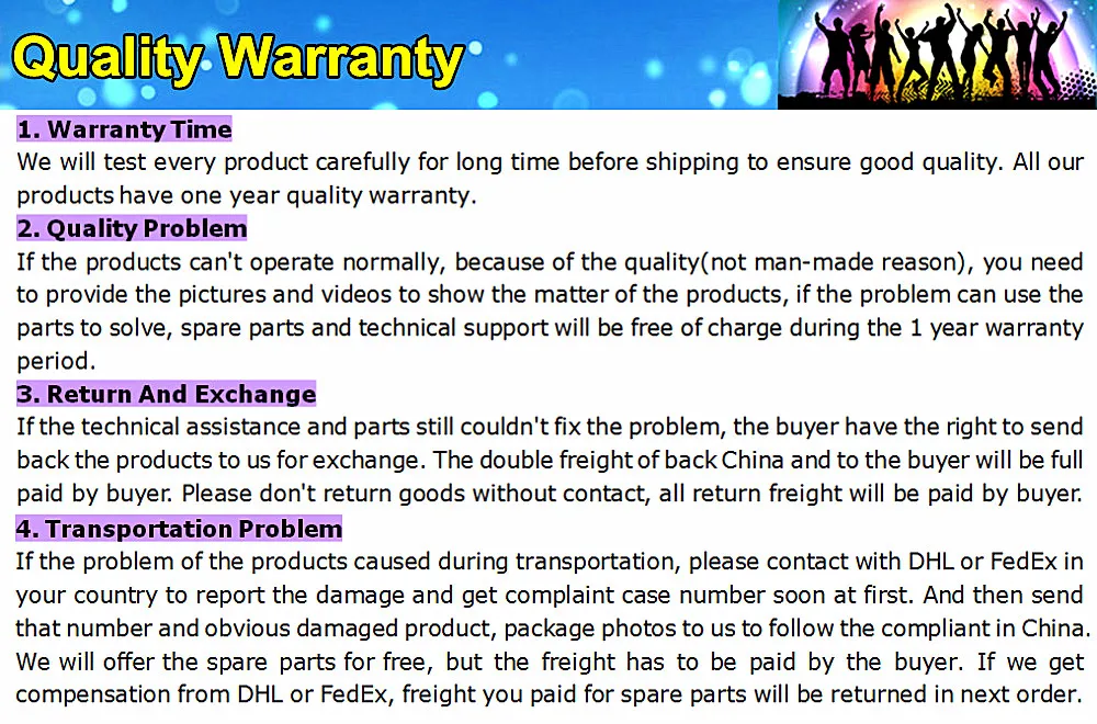 05 Quality warranty