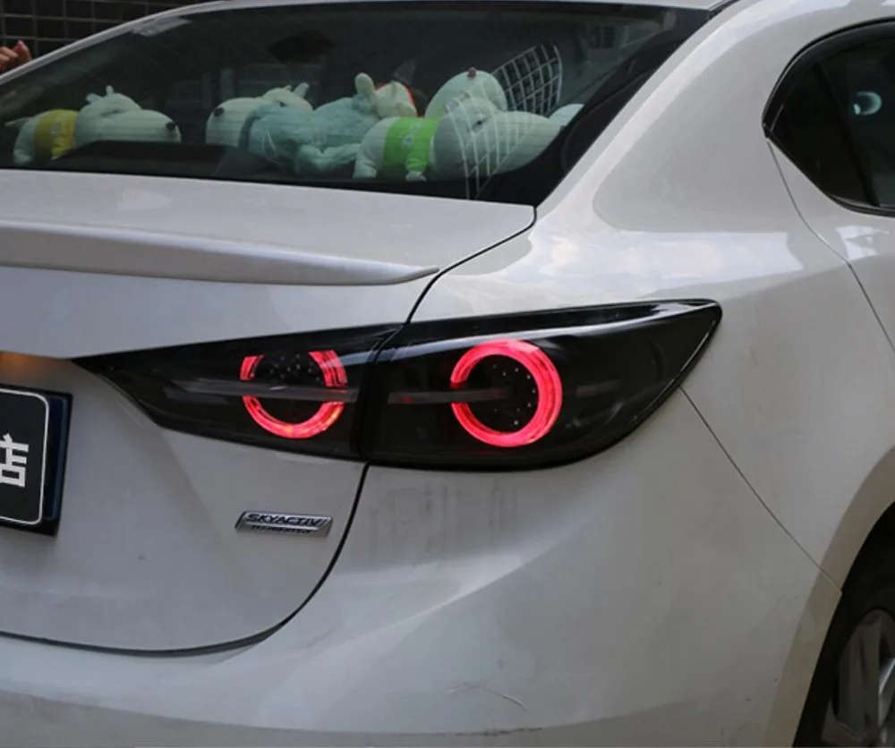Автомобильный Стайлинг светодиодный задний фонарь для Mazda 3 Axela задние фонари- для Axela задний свет DRL+ сигнал поворота+ тормоз+ обратный светодиодный свет