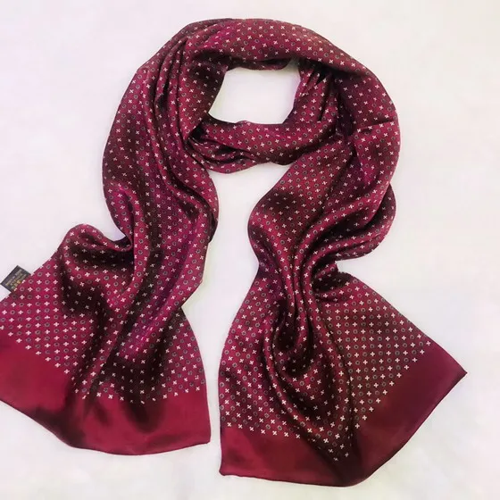 Винтажный шелковый шарф мужской модный цветочный узор с узором пейсли двухслойный Шелковый Атласный шейный платок#4091 - Цвет: 50