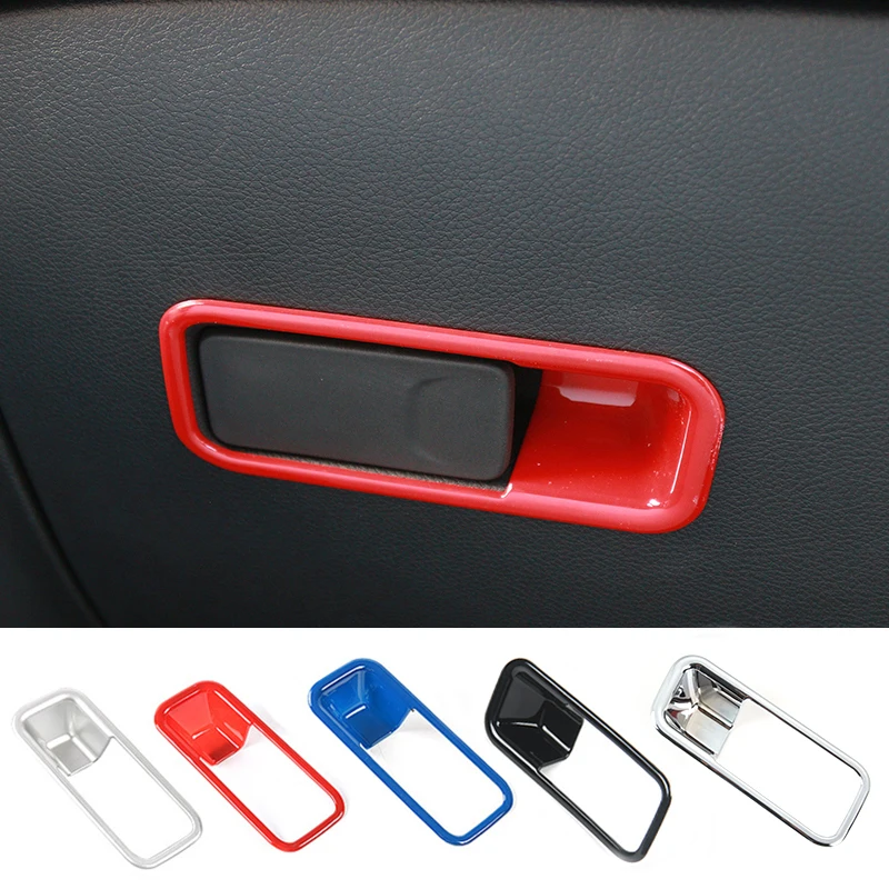 

SHINEKA Car Interior for Jeep Renegade 2016-2019 Copilot Armrest Storage Box Handle Door Bowl Cover For Jeep Compass 2017