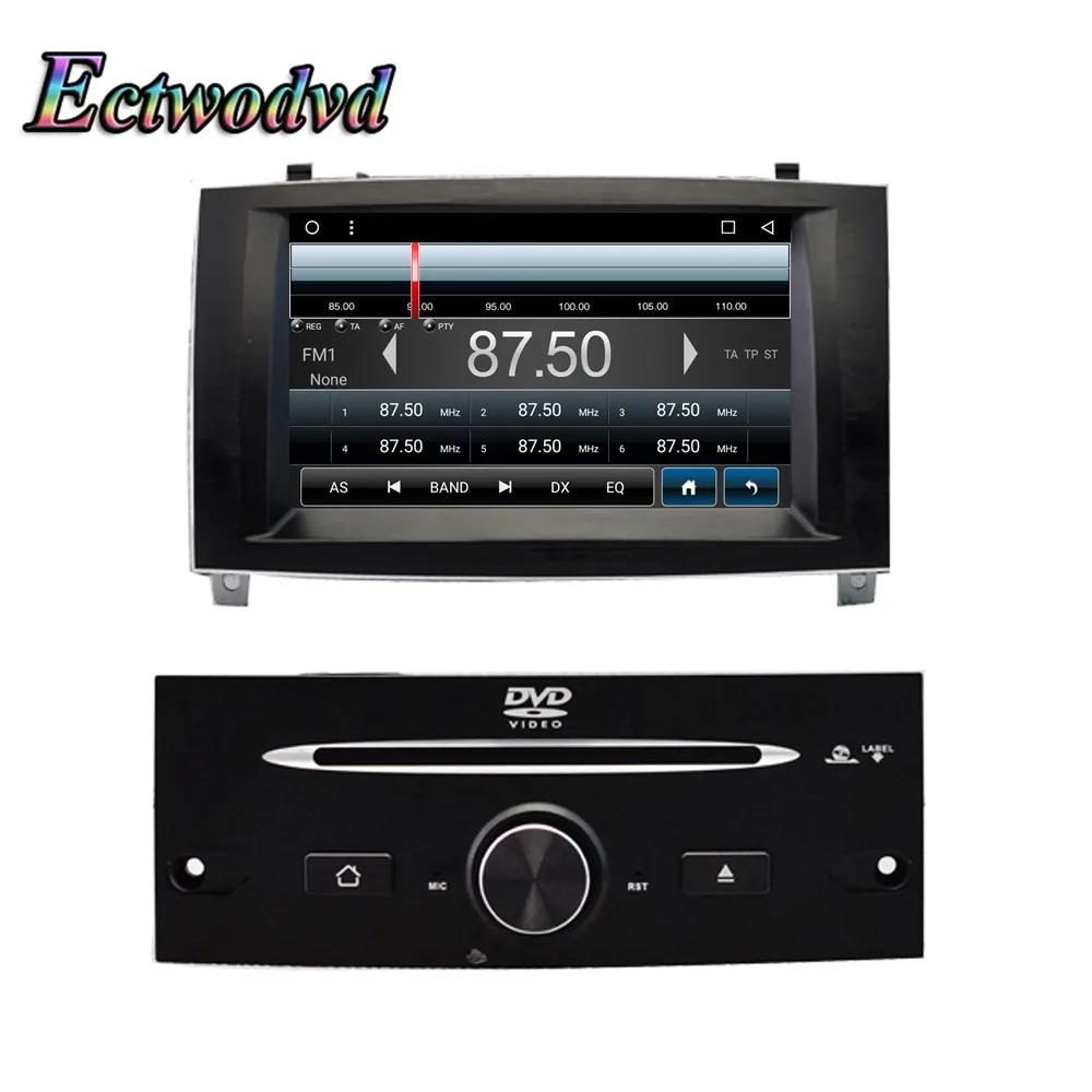 Clearance Ectwodvd 7inch Octa Core Android 8.1 Car DVD GPS Navigation Radio Stereo for Peugeot 407 2004 2005 2006 2007 2008 2009 2010 3