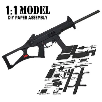 

1:1 USC Toy Gun Model Paper Assembled Educational Toy Building Construction Toys Card Model Building Sets