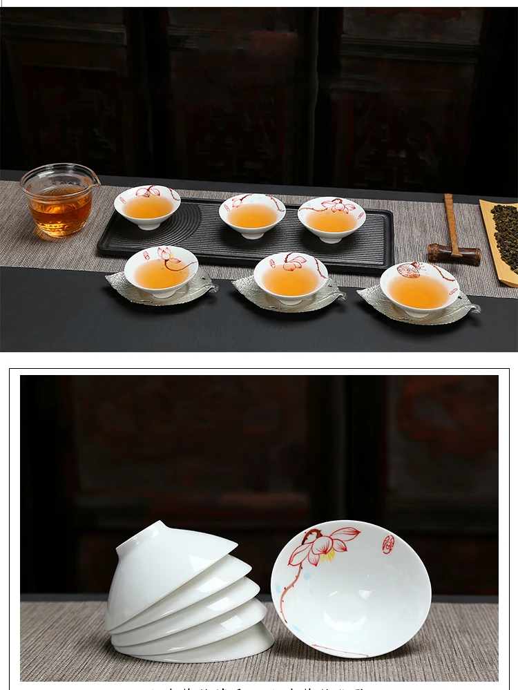 TANGPIN кофейные и чайные наборы керамическая чайная чашка ручная роспись чайная чашка из фарфора китайский чайный набор кунг-фу