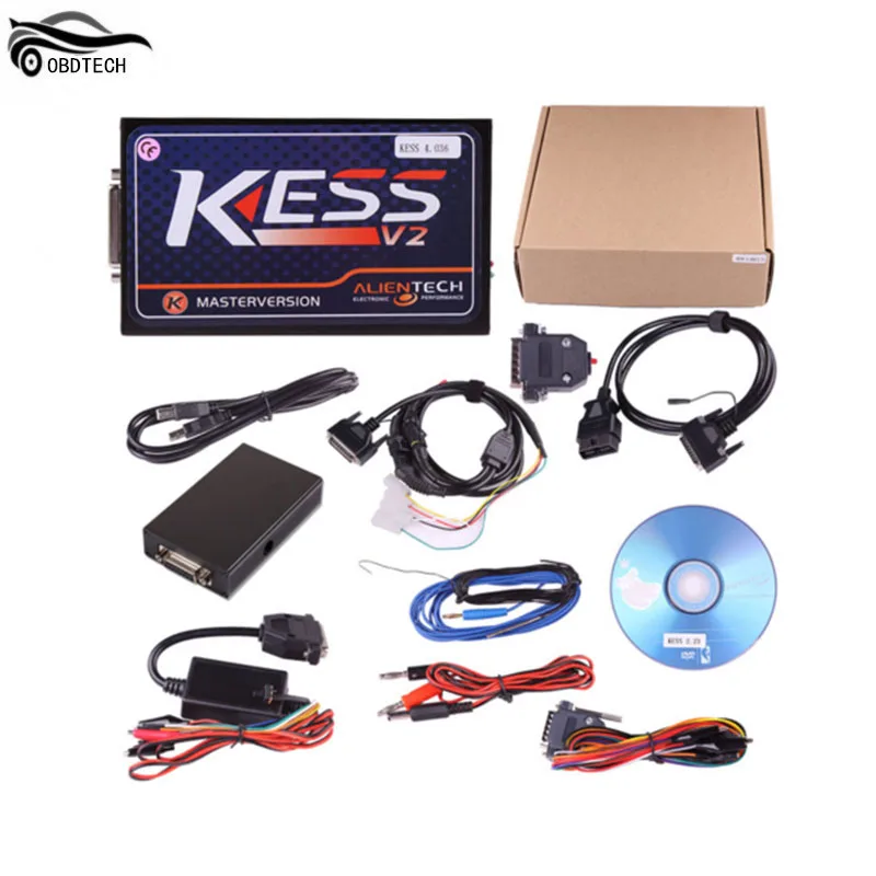 2017 Best Price V2.32 KESS V2 OBD2 Manager Tuning Kit No Token limited Firmware V4.036 2 Master Kess V2.30 Chip Tool |