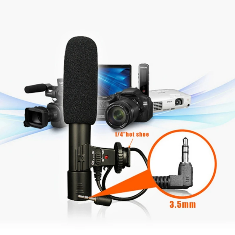 Mic 01 3.5mm Recording Microphone Digital Video DV SLR Camera Studio