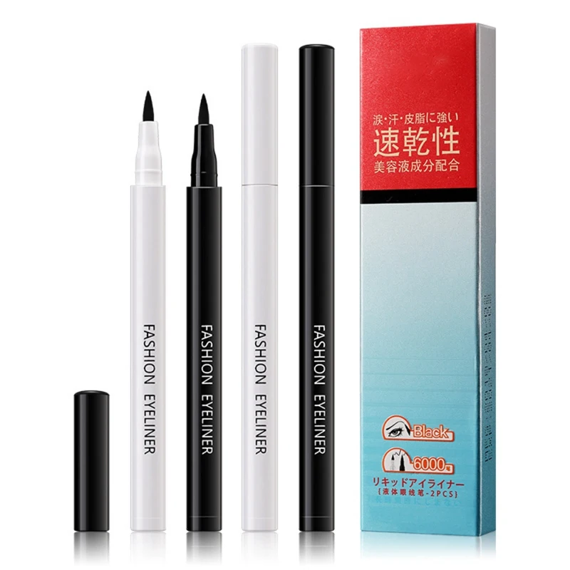 2019 Black Eyeliner 2pcs/set Waterproof Liquid Eye liner Pen High Pigment Long Lasting Makeup Eyeliner 2019 Black Eyeliner 2pcs/set Waterproof Liquid Eye liner Pen High Pigment Long Lasting Makeup Eyeliner