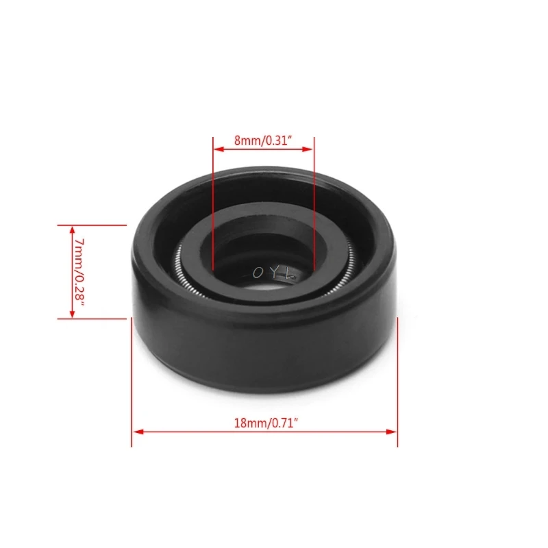 8x18x7mm Wearable Breadmaker Sorbet Machine Blender Repair Parts Oil Seal Ring Home Applicance Kitchen Helper 2pcs/set