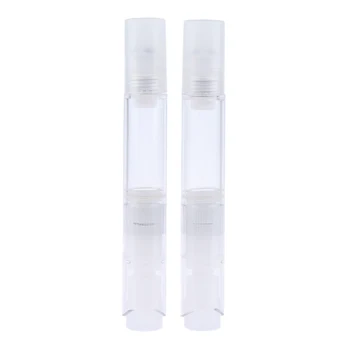 

2 Pieces Empty Cosmetics Eye Cream Essential Oil Tube with Roller Balls
