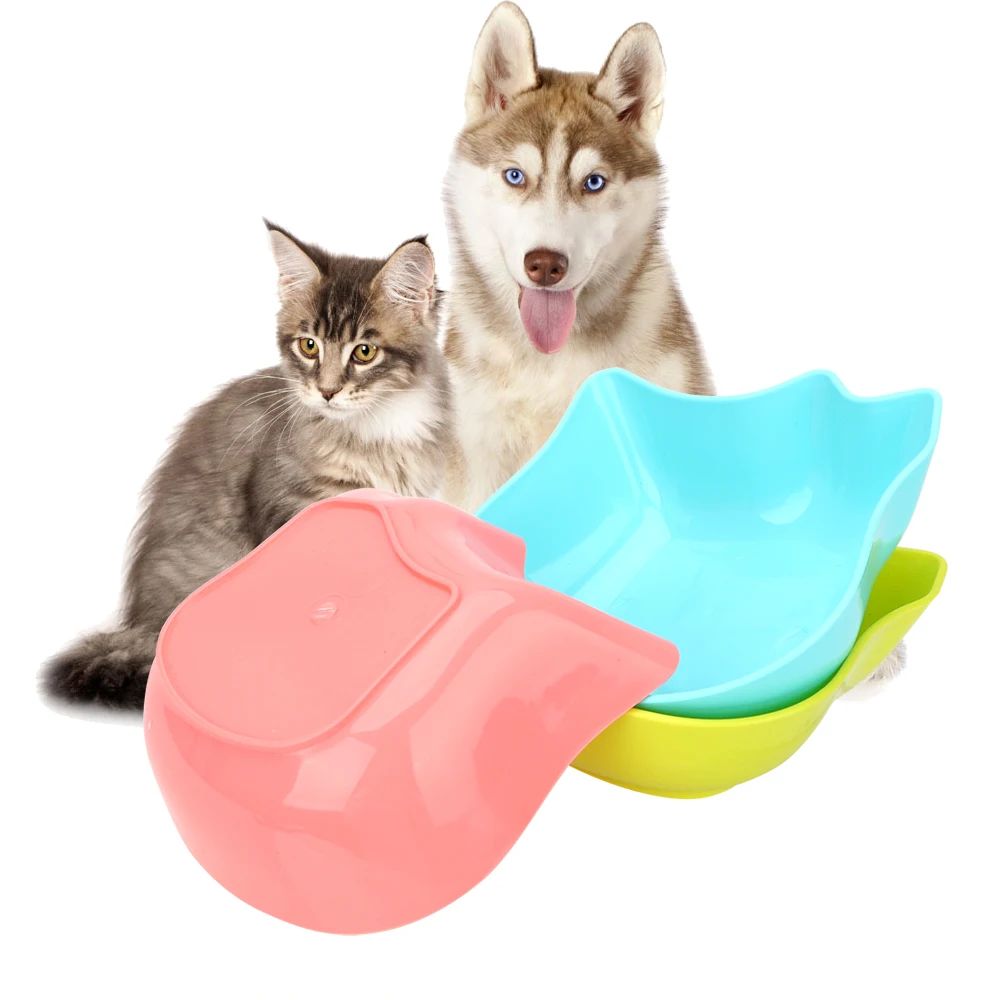 Товары для собак кошек еда миски для воды Pet Кормление и питьевой Чаши Пластик домашние питомцы; собаки; кошки чаша кошка аксессуары для